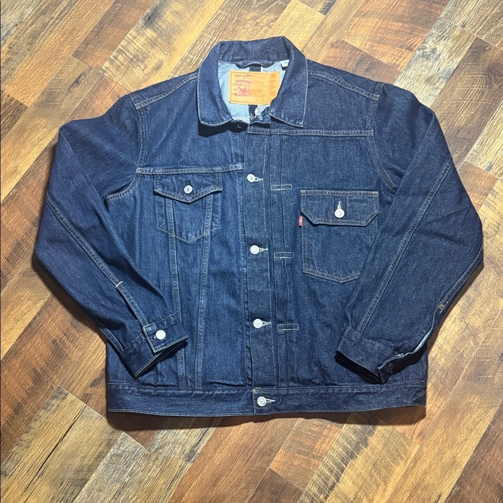 Levi's x BEAMS "Half & Half" Collection Denim Trucker Jacket - Large
